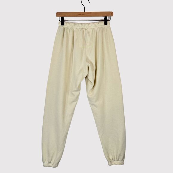 Aviator Nation Cream Track Pants with Rainbow Detail - Picture 3 of 12
